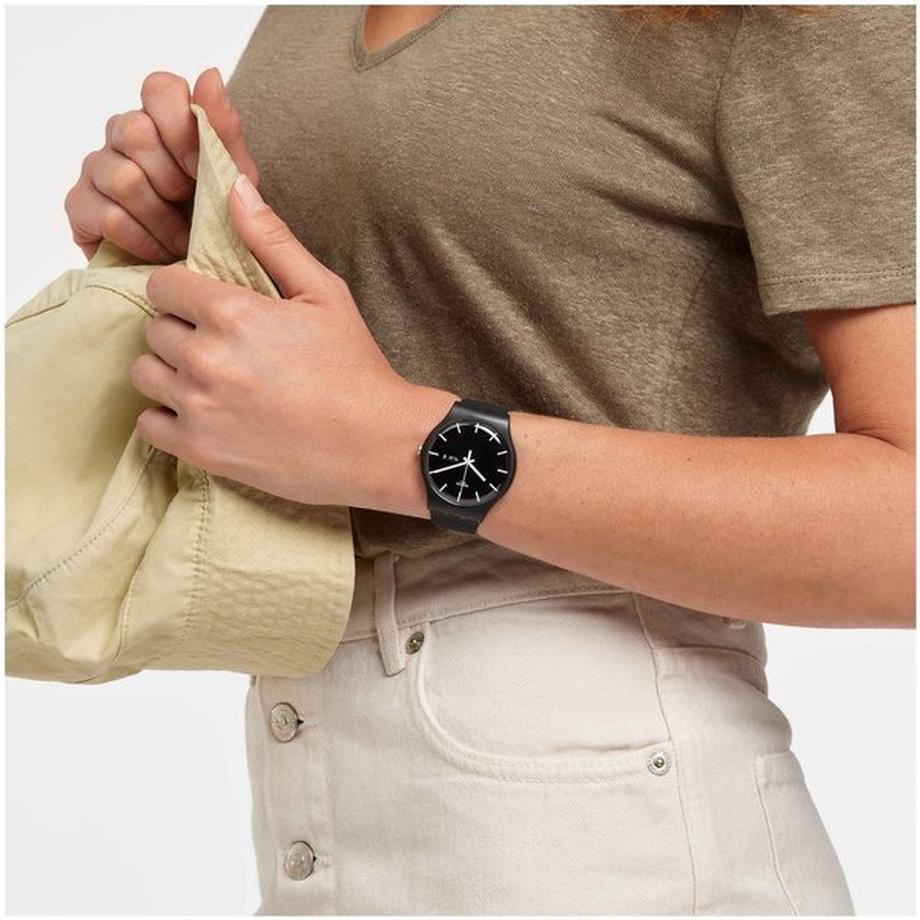 swatch MONO BLACK AGAIN Analoguhr 