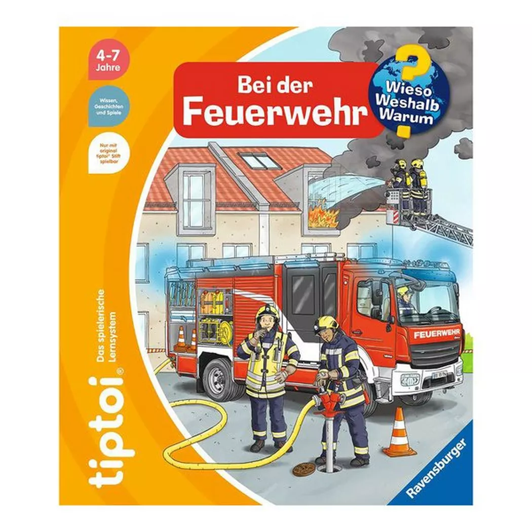 tiptoi - Tiptoi - Wieso? Weshalb? Warum? Bei der Feuerwehr, Tedesco, Multicolore