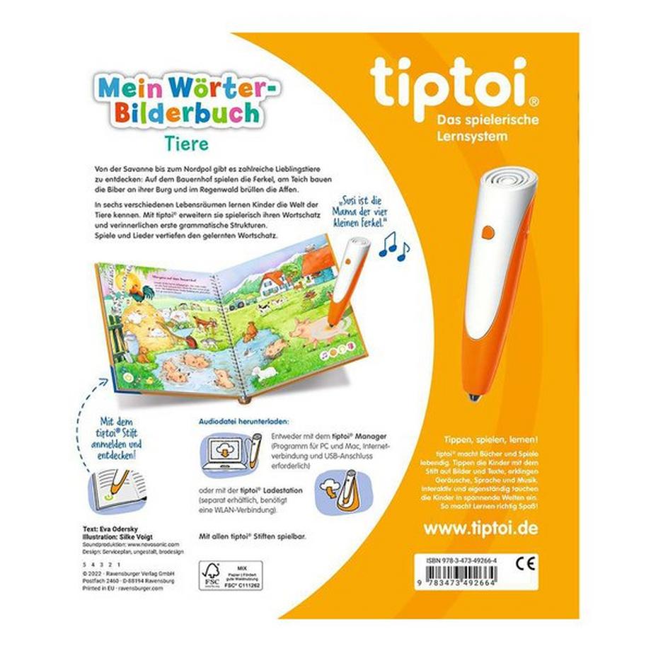 tiptoi  Tiptoi - Mein Wörter-Bilderbuch Tiere, Deutsch 
