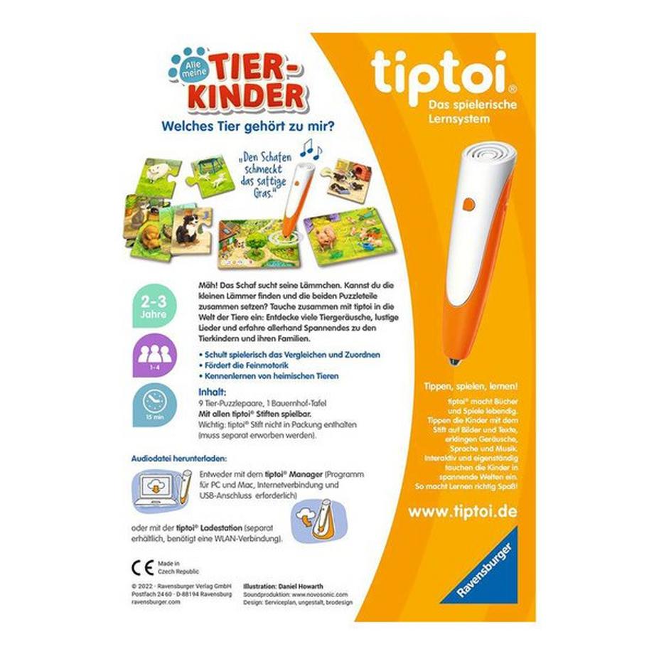 tiptoi  Tiptoi - Alle meine Tierkinder, Tedesco 