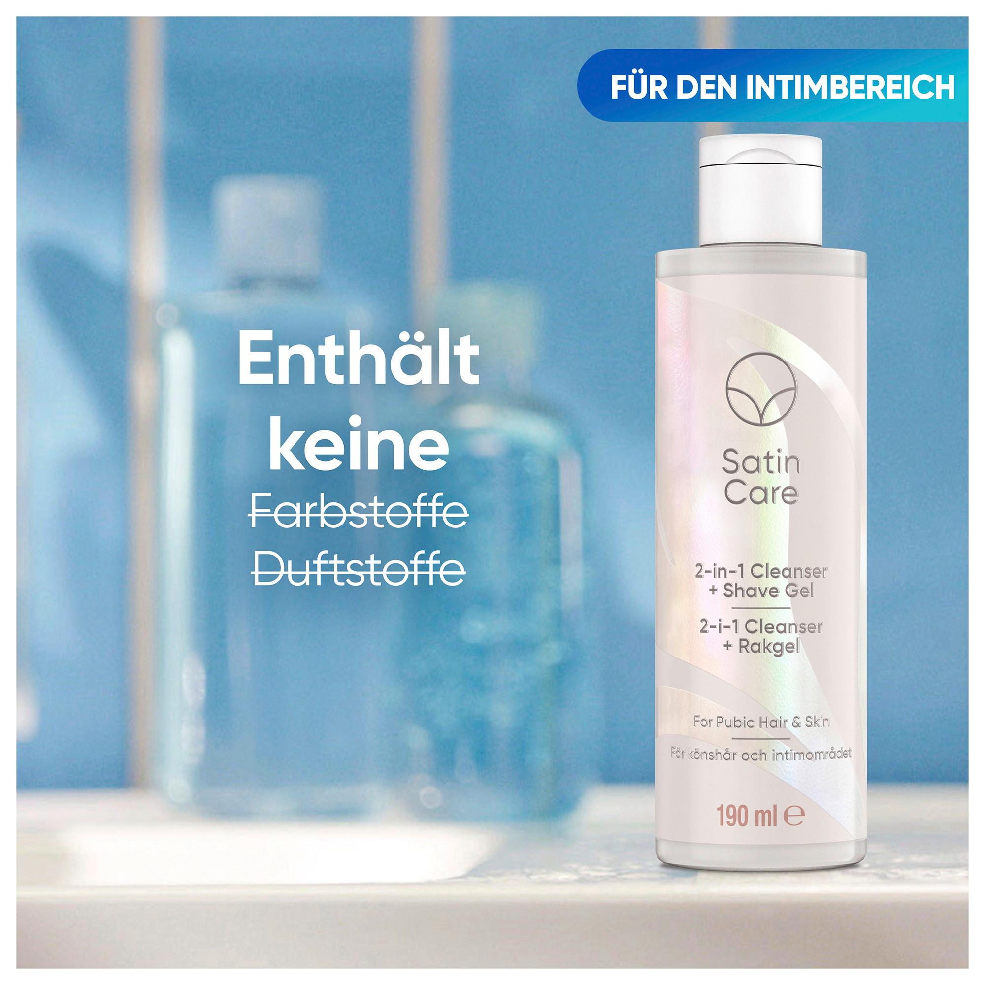 Gillette Venus Satin Care Satin Care Gel detergente e da barba 2 in 1 per la cura intima 