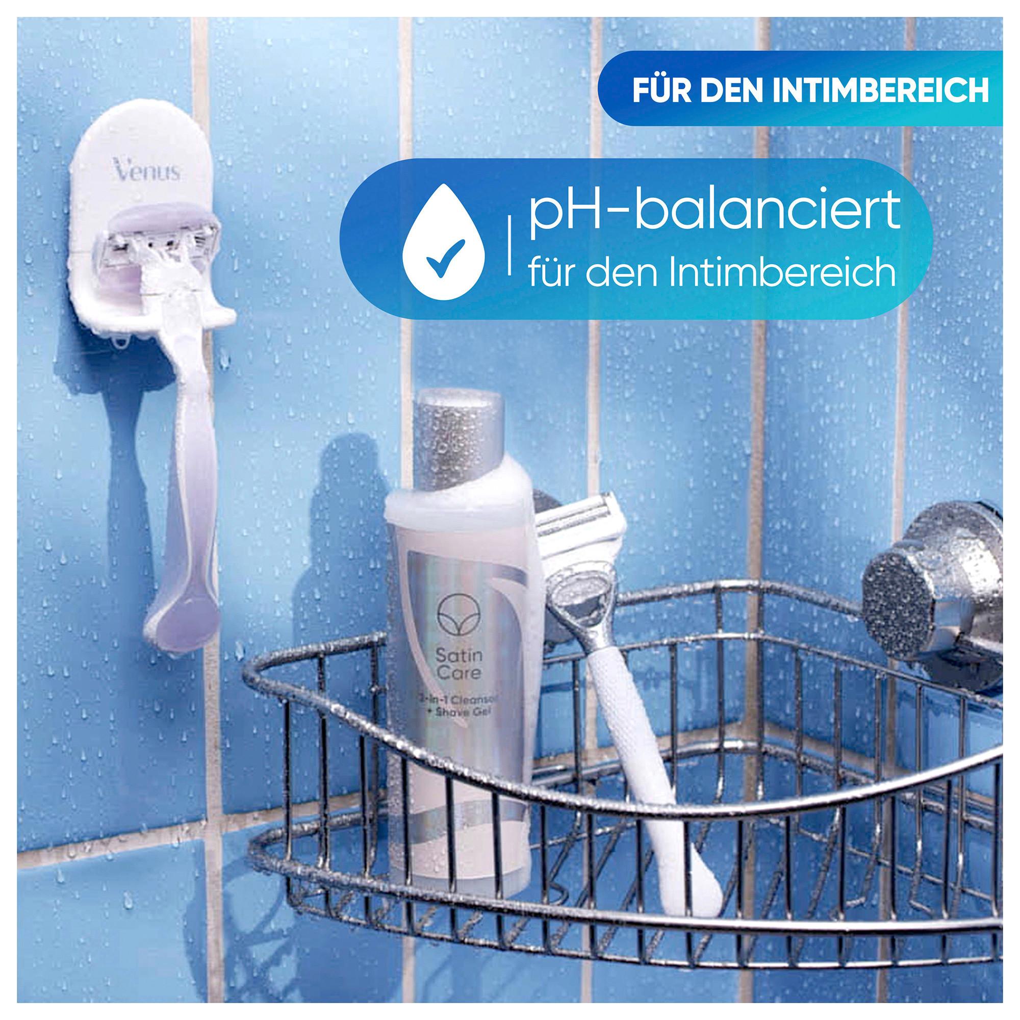 Gillette Venus Satin Care Satin Care soin intime 2-en1 gel nettoyant et rasage 