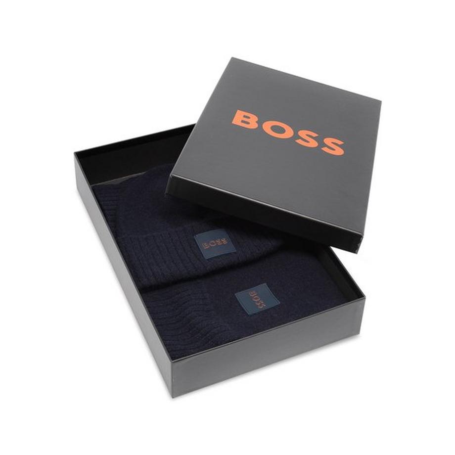 BOSS ORANGE Geschenk Set Schal und Mütze  