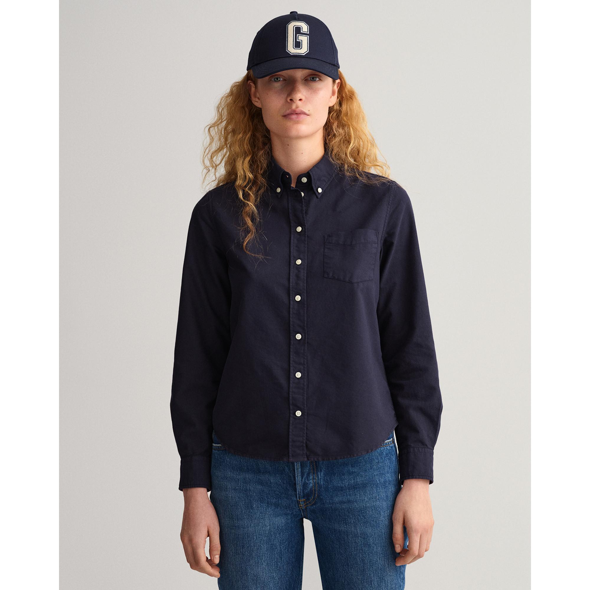 Image of Bluse, Langarm Damen Dunkelblau 42