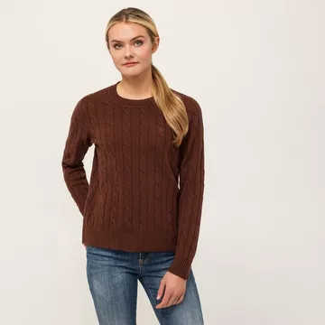 Pull, col en V, manches longues