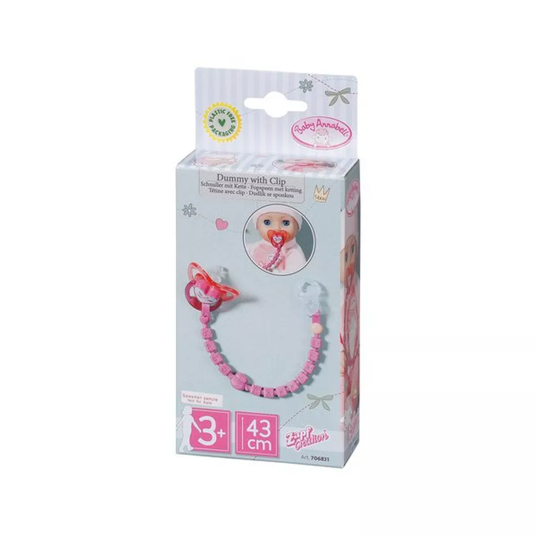 Zapf creation - Baby Annabell Schnuller mit Clip, Multicolor