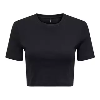 ONLY  T-Shirt, Rundhals, kurzarm Black