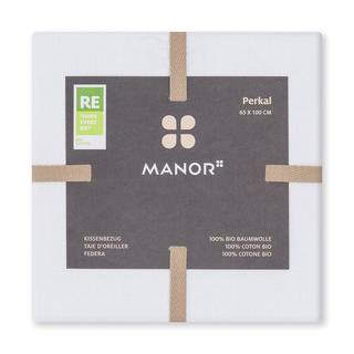 Manor Percale Uni Taie d'oreiller  
