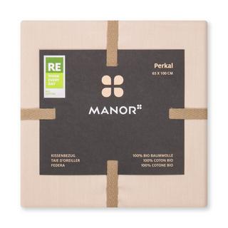 Manor Percale Uni Taie d'oreiller  