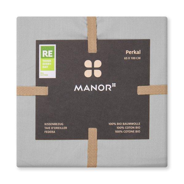 Manor Percale Uni Taie d'oreiller  