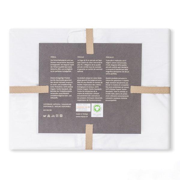 Manor Housse de traversin Percale Uni  