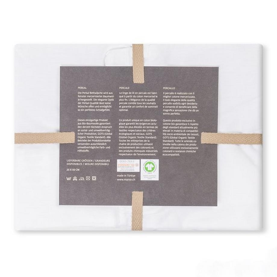 Manor Nackenrollenbezug Perkal Uni  