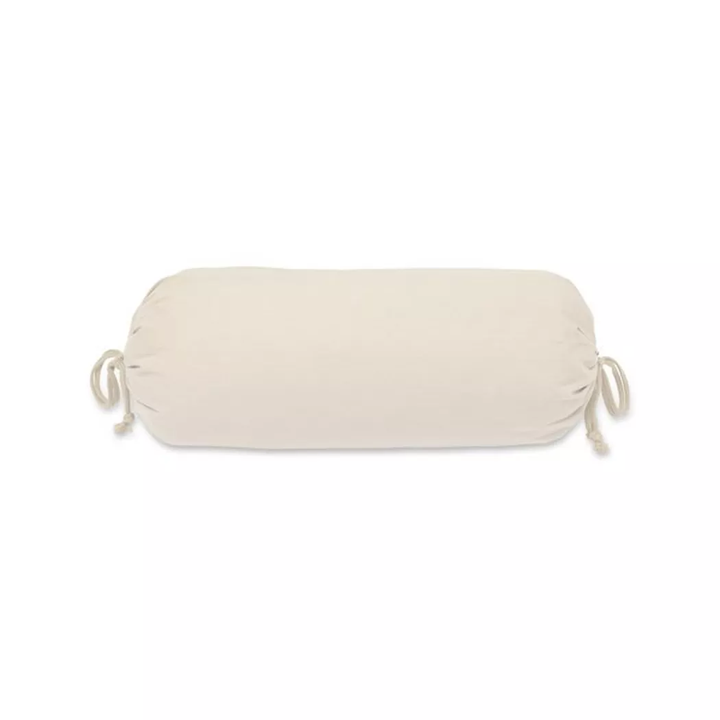 Manor - Nackenrollenbezug, Perkal Uni Nackenrollenbezug, 25 x 50 cm, Beige