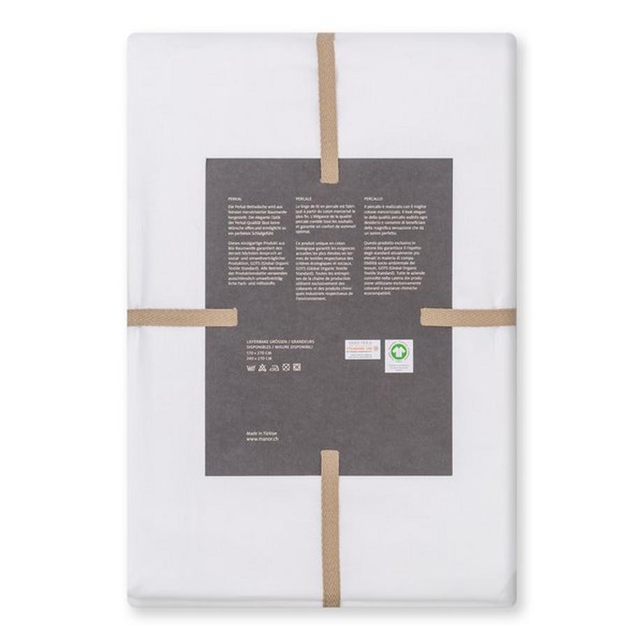 Manor Percalle Uni Lenzuolo con Angoli  