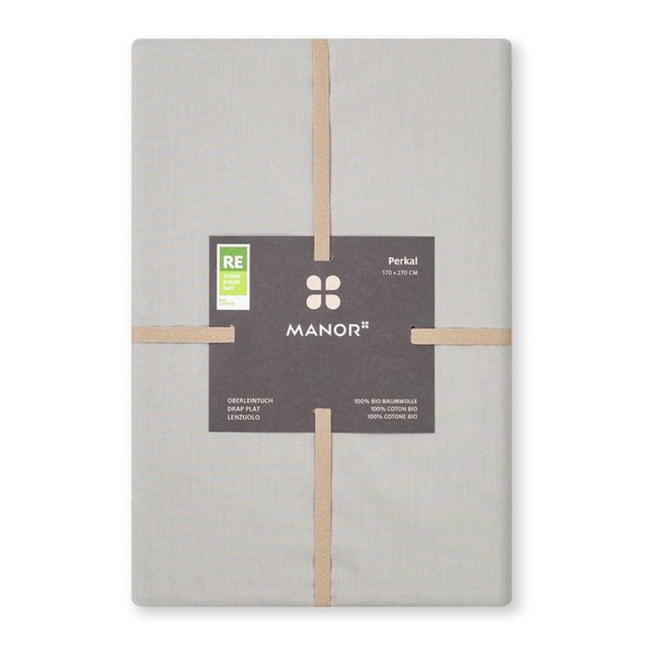 Manor Percalle Uni Lenzuolo con Angoli  