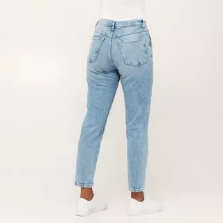 MANGO JEANS Jeans, Straight Leg Fit Blau Denim