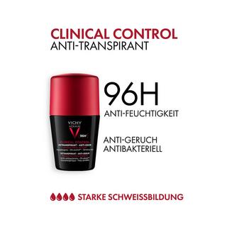 VICHY  Homme Clinical Control 96h Antitranspirant Roll On 
