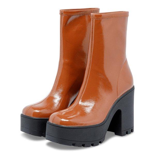 Call it Spring NATHALI Bottes, talon haut Hellbraun