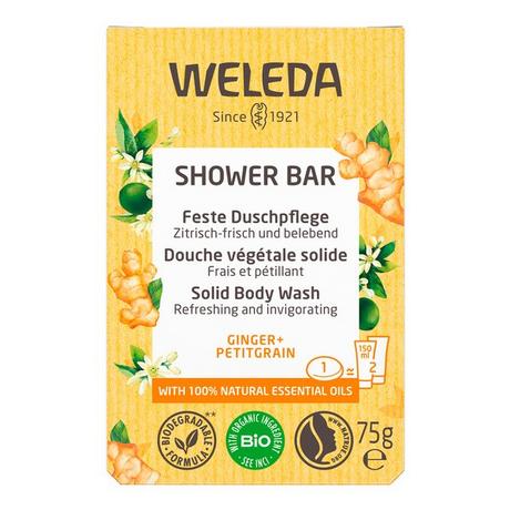 WELEDA  Feste Duschpflege Ginger + Petitgrain 