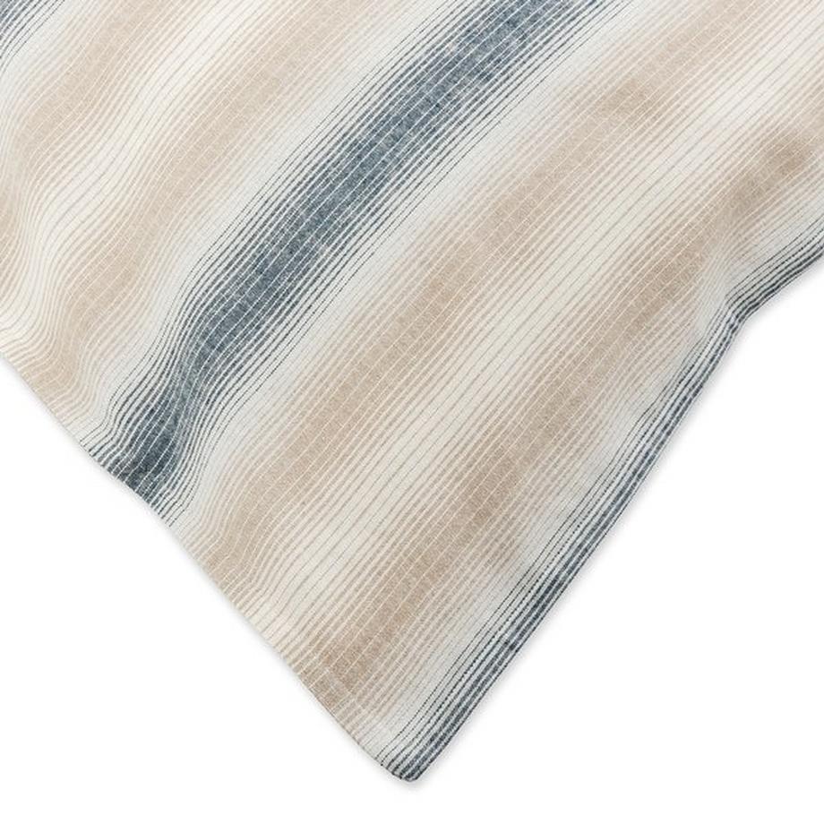 Manor Fabia Taie d'oreiller en flanelle rayée  