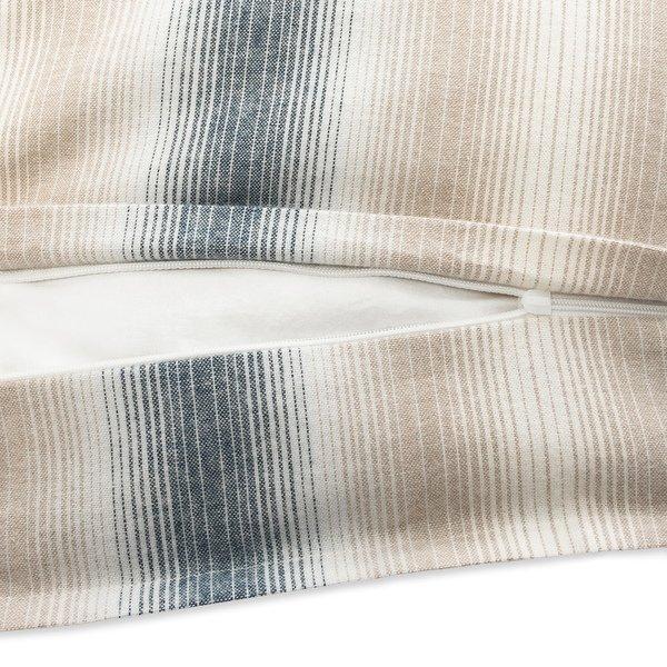 Manor Fabia Taie d'oreiller en flanelle rayée  