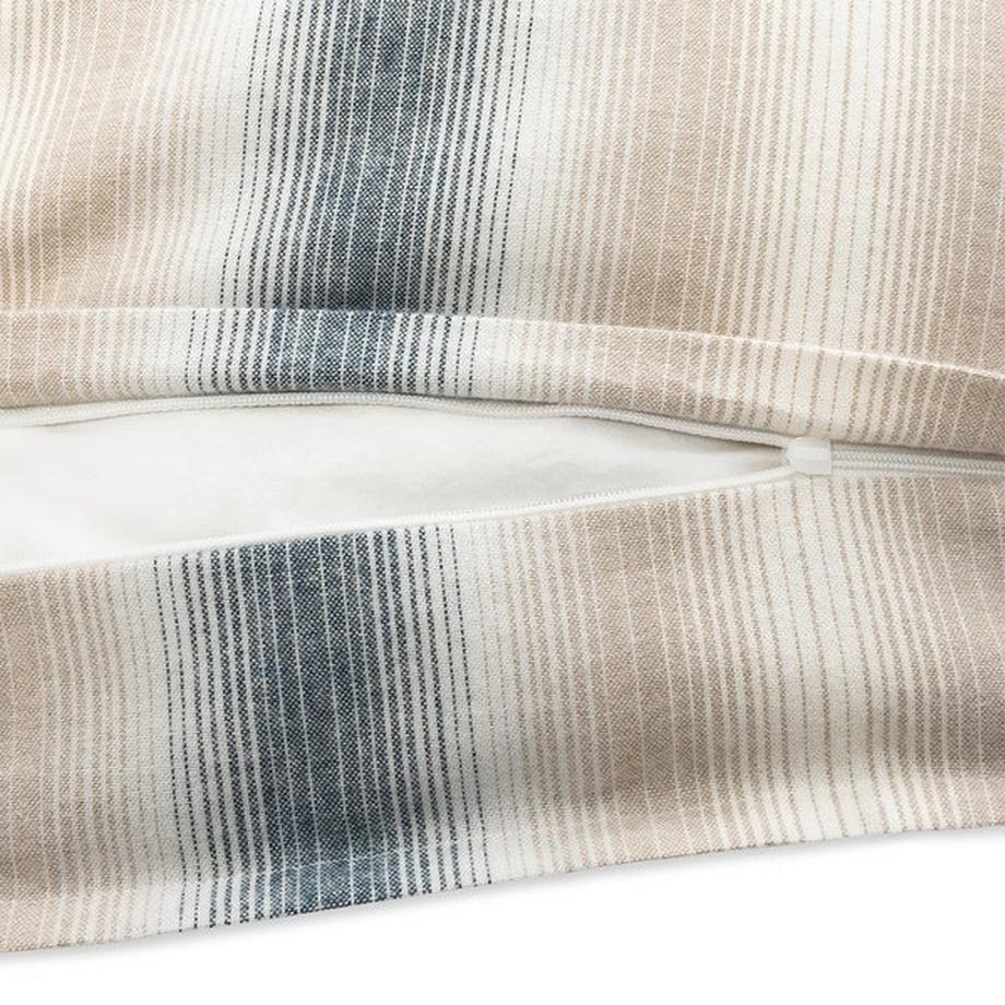 Manor Fabia Taie d'oreiller en flanelle rayée  