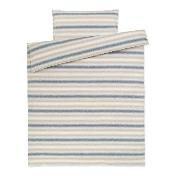 Manor Fabia Taie d'oreiller en flanelle rayée  