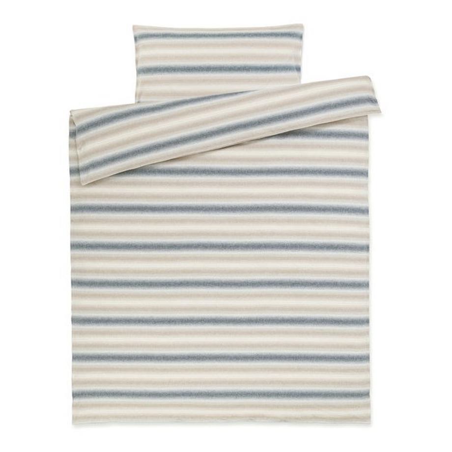 Manor Fabia Taie d'oreiller en flanelle rayée  