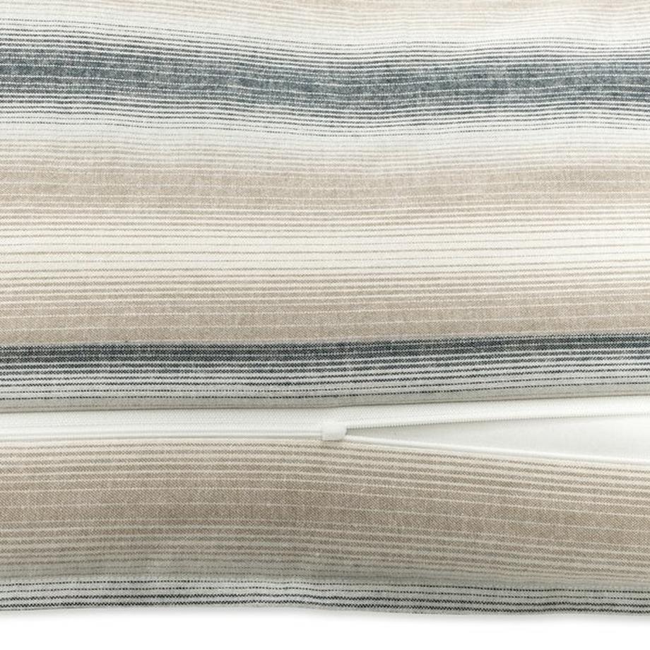 Manor Fabia Copripiumino in flanella a righe  