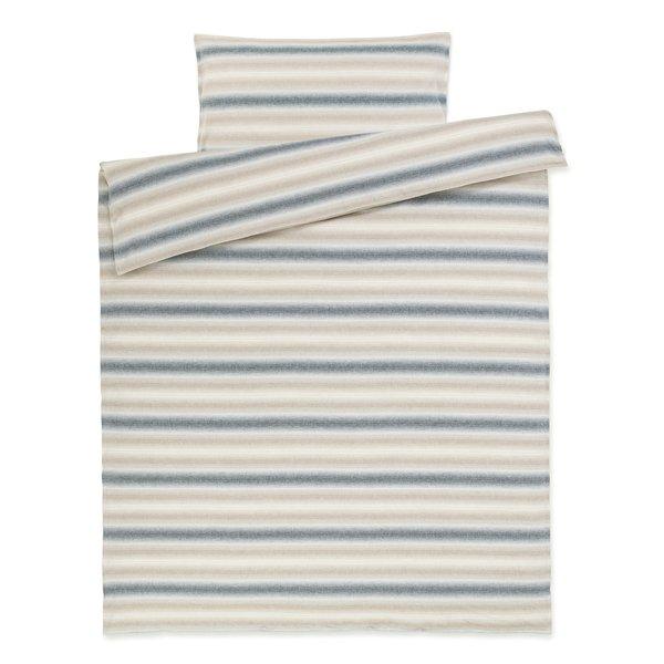 Manor Fabia Housse de couette en flanelle rayée  