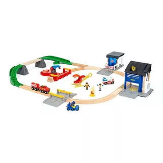 BRIO  Set de police et de pompiers Deluxe 
