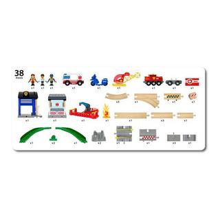 BRIO  Polizei und Feuerwehr Set Deluxe 