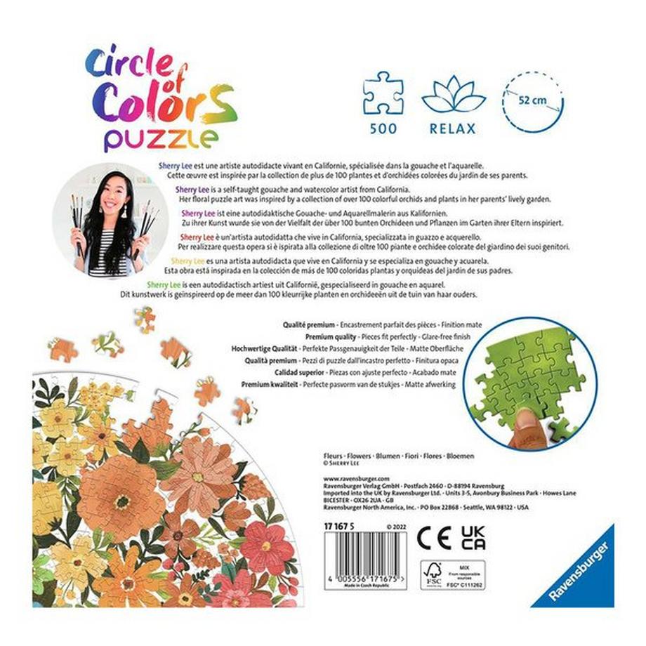 Ravensburger  Circle of Colors - Fleurs, 500 pièces 