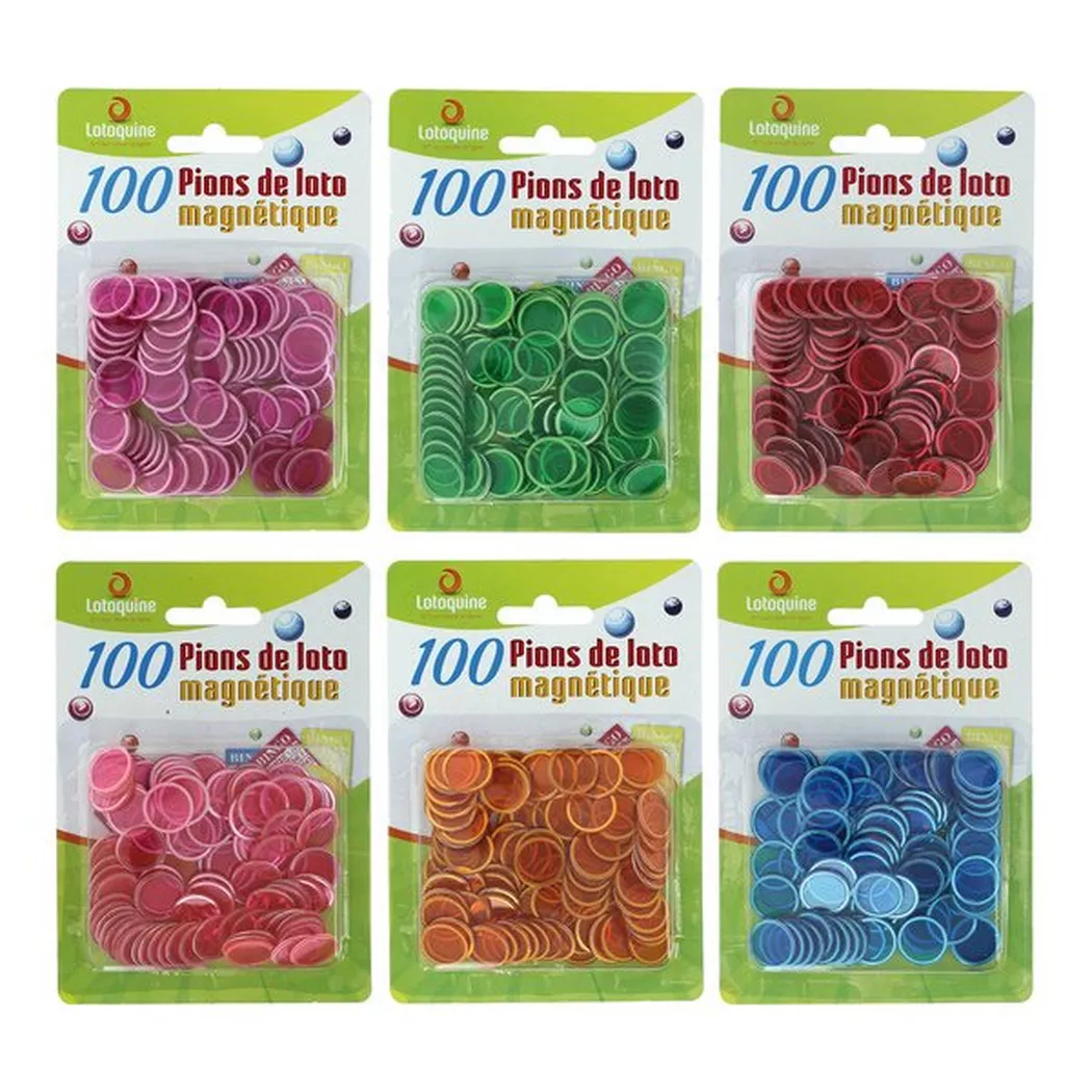 Lotoquine - Piastre di copertura magnetiche, modelli assortiti, Multicolore