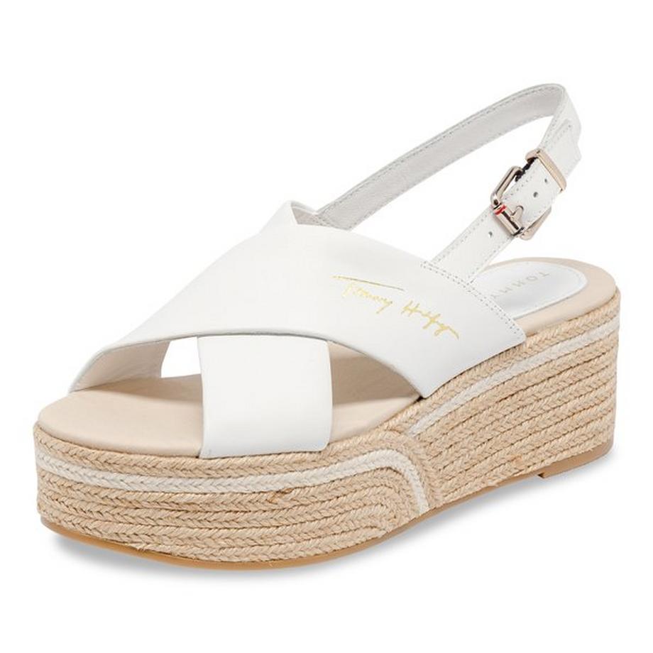TOMMY HILFIGER ELEVATED TH LEATHER FLATFORM Sandalen, High Heel 