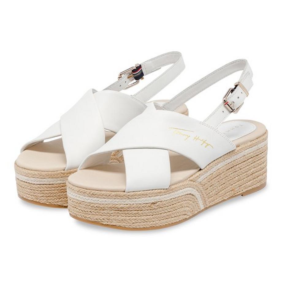 TOMMY HILFIGER ELEVATED TH LEATHER FLATFORM Sandalen, High Heel 