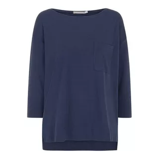 mey Liah T-shirt, col rond, manches 3/4 Bleu