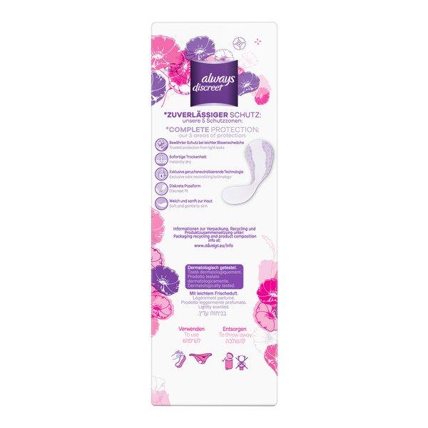 always Discreet Inkontinenz Long Plus Discreet Panty Liners Per incontinenza Long Plus 