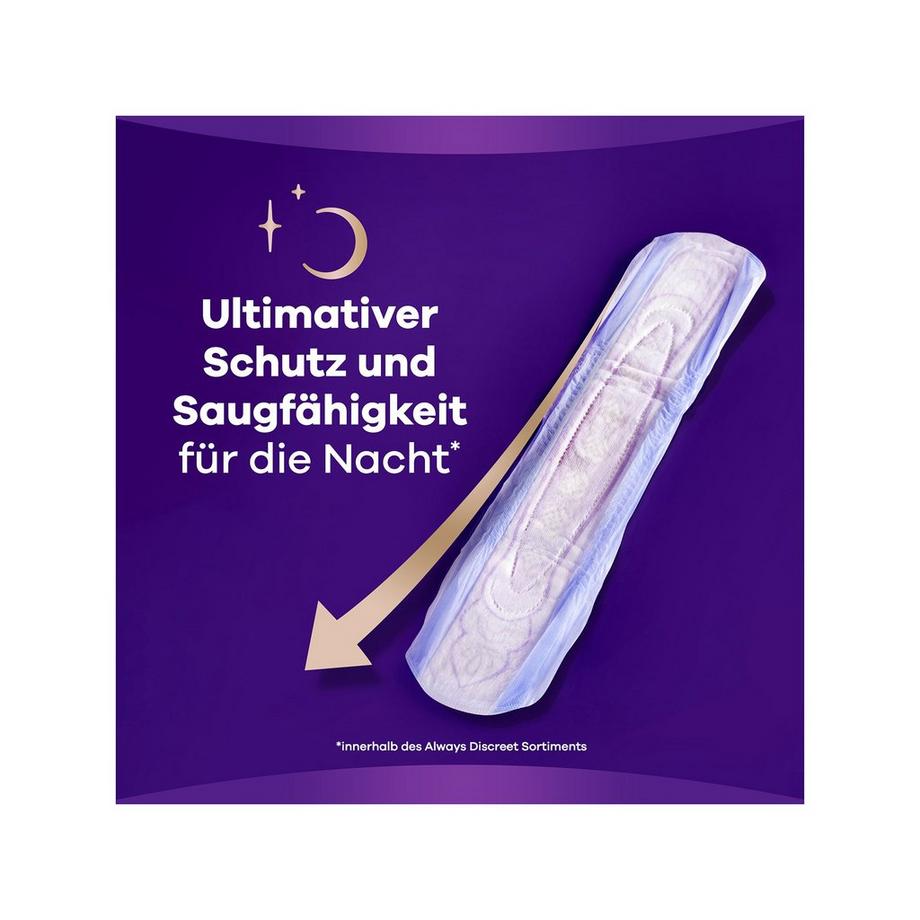 always Discreet Inkontinenz Nacht Discreet Inkontinenz-Einlagen Plus Ultimate Night 
