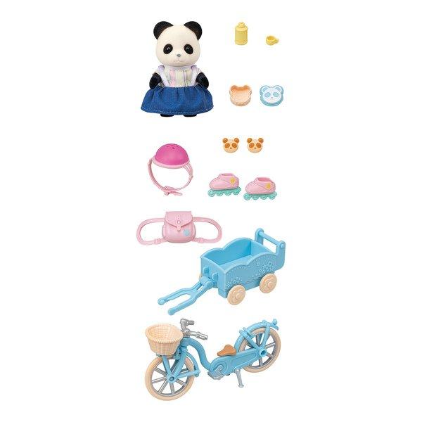 Sylvanian Families  Set bici e pattini - ragazza panda 