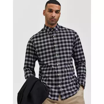 SELECTED Nathan solid Hemd, langarm | online kaufen - MANOR
