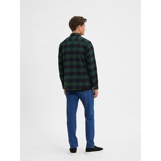 SELECTED Flanell Slim Fit Langarmhemd  