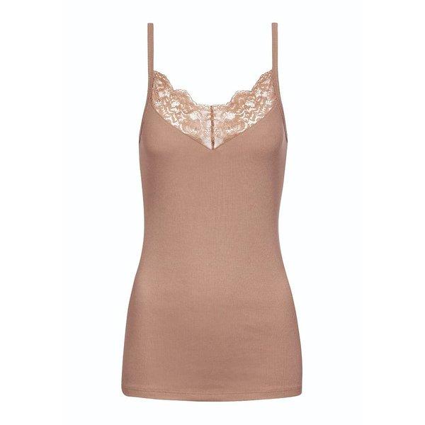 Image of Top Mit Spaghettiträgern Damen Camel L
