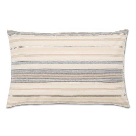 Manor Sogno Taie d'oreiller en flanelle rayée  