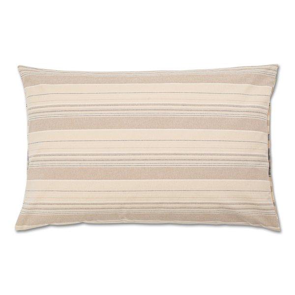 Manor Sogno Taie d'oreiller en flanelle rayée  