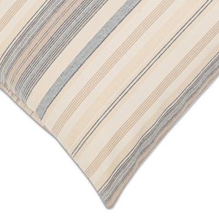 Manor Sogno Taie d'oreiller en flanelle rayée  