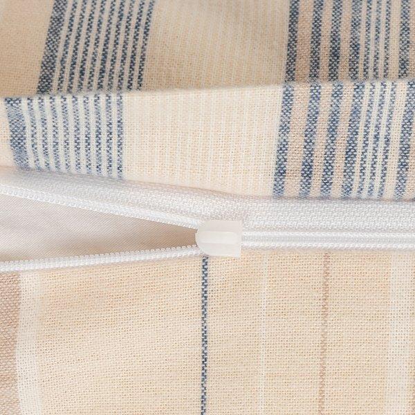 Manor Sogno Taie d'oreiller en flanelle rayée  