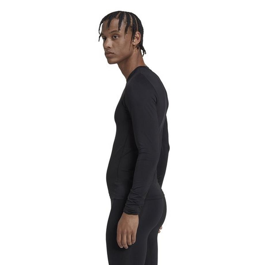 adidas TF LS TEE BLACK T-Shirt, Rundhals, langarm 