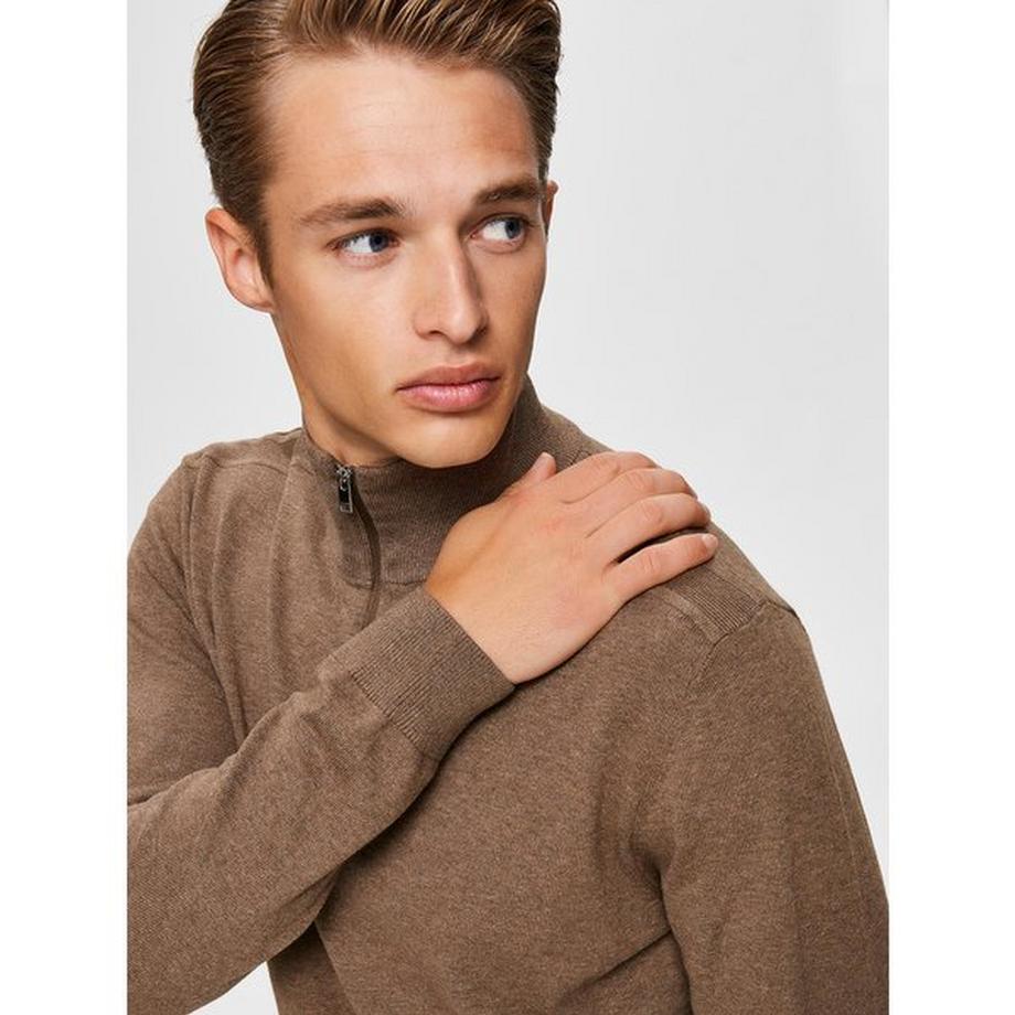 SELECTED Berg Half Zip Strickpullover  