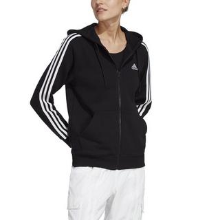 adidas 3S FT FZ R HD BLACK/WHITE Veste en molleton 